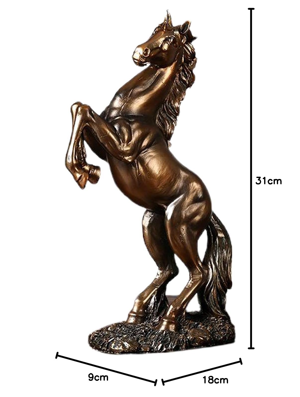 Amazon.co.jp: Fenteer 置物馬、樹脂像ギャ馬、現代彫刻デスク